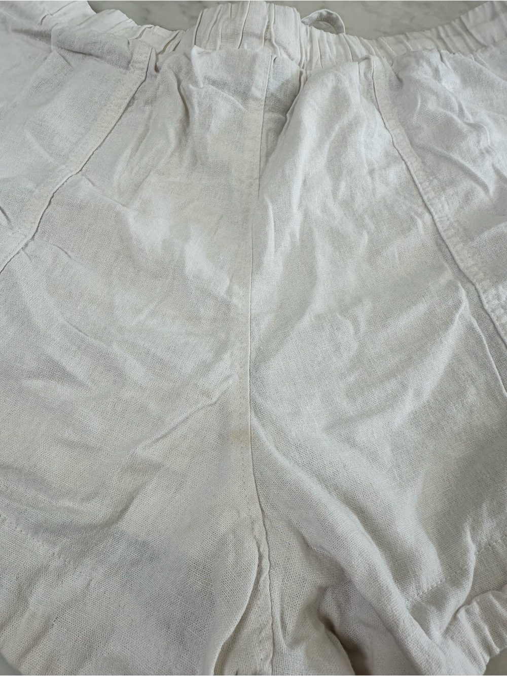 Universal Thread White High Rise Linen Pull-On Shorts. Size Large - Picture 11 of 11